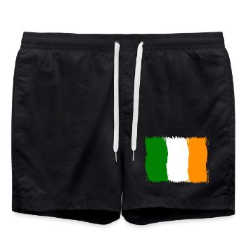 Irlande , Drapeau Drapeau Cadeau - Short de bain - noir - Devant - AI Model Male 185 light (185cm)