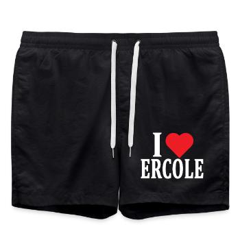 t-shirt J’adore l’idée cadeau t-shirt Ercole - Short de bain - noir - Devant - AI Model Male 185 light (185cm)