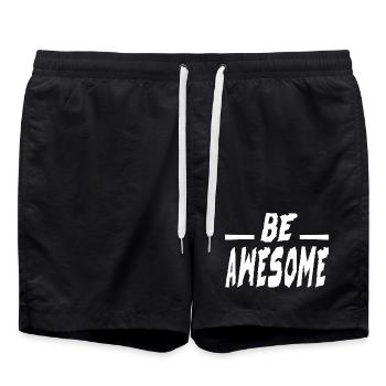 Sei großartig - Badeshorts - Schwarz - Vorne - AI Model Male 185 light (185cm)