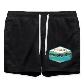 Palace of Versailles, the chariot of Apollo, France - Swim Trunks - black - Front - AI Model Male 185 light (185cm)