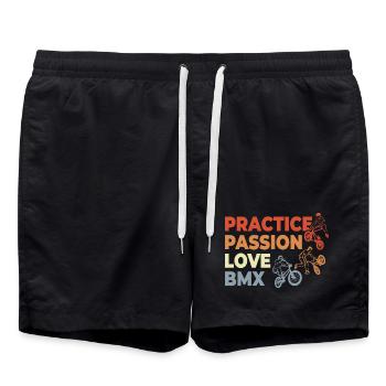 BMX Motivation - Swim Trunks - black - Front - AI Model Male 185 light (185cm)