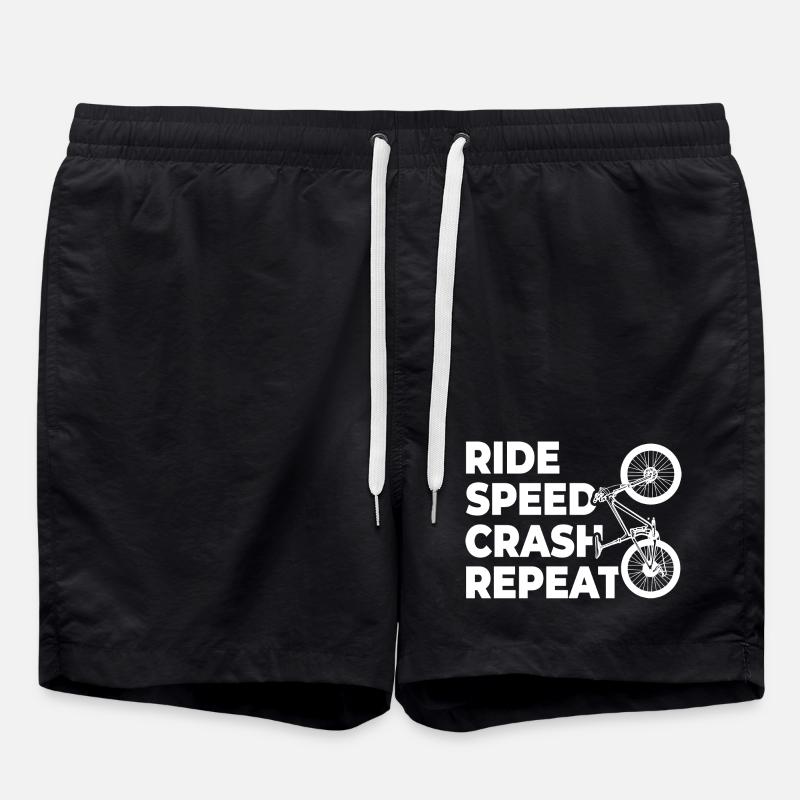 cyclisme, chute, répétition - Short de bain - noir