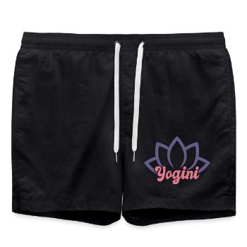 Cool Yogini - Swim Trunks - black - Front - AI Model Male 185 light (185cm)