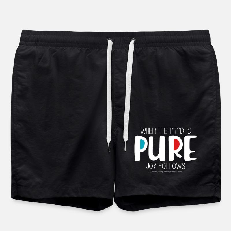 Pur - Short de bain - noir