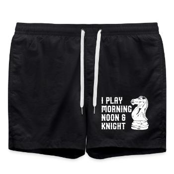 Je joue à Morning Noon & Knight - Short de bain - noir - Devant - AI Model Male 185 light (185cm)
