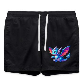 Dragon - Swim Trunks - black - Front - AI Model Male 185 light (185cm)
