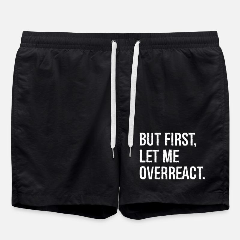 but first let me overreact - Badeshorts - Schwarz
