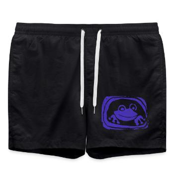 Froggyfun - Badeshorts - Schwarz - Vorne - AI Model Male 185 light (185cm)