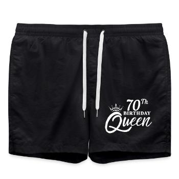 Reine du 70e anniversaire - Short de bain - noir - Devant - AI Model Male 185 light (185cm)