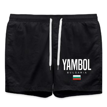 Yambol Bulgarie - Short de bain - noir - Devant - AI Model Male 185 light (185cm)