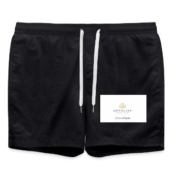 Motif de couronne élégant pour femme - Short de bain - noir - Devant - AI Model Male 185 light (185cm)