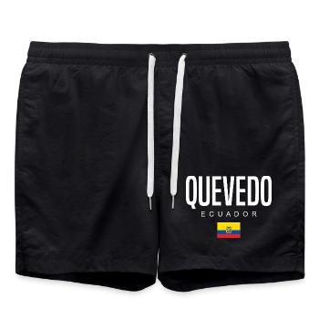 Quevedo Ecuador Ecuadorianer - Badeshorts - Schwarz - Vorne - AI Model Male 185 light (185cm)