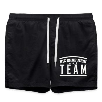 Mon équipe - Short de bain - noir - Devant - AI Model Male 185 light (185cm)
