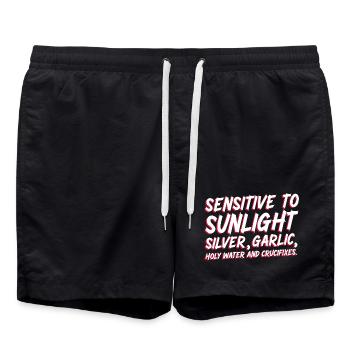 My Kind Of Sensitive - Swim Trunks - black - Front - AI Model Male 185 light (185cm)
