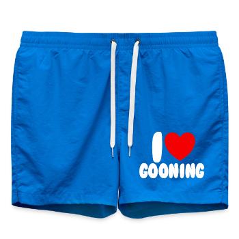 J’adore Gooning. J’adore Gooning. - Short de bain - cobalt blue - Devant