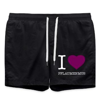 J’adore la confiture de prunes - Short de bain - noir - Devant - AI Model Male 185 light (185cm)