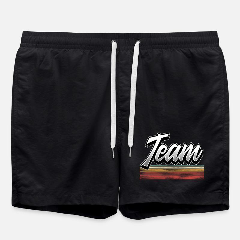 Team - Badeshorts - Schwarz