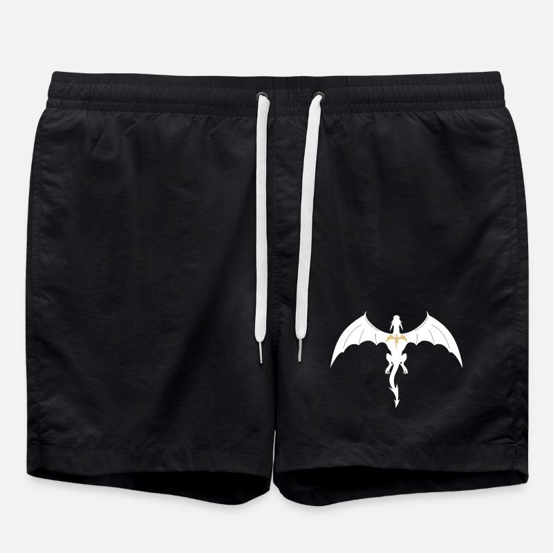 fourth wing dragon - Swim Trunks - black