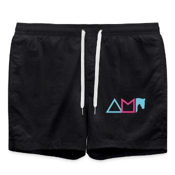 INSIDE YOU - Swim Trunks - black - Front - AI Model Male 185 light (185cm)