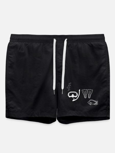 Plongée sous-marine - idée cadeau - Short de bain - noir