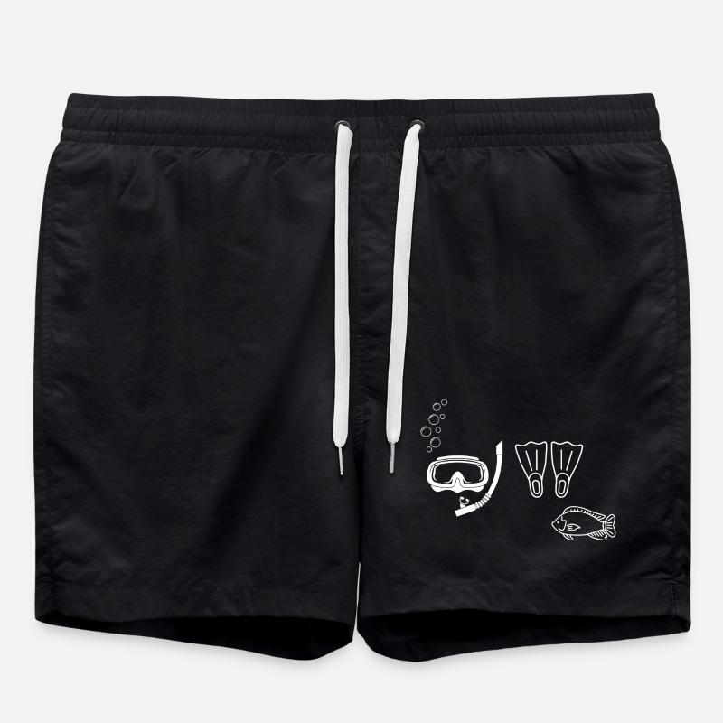 Plongée sous-marine - idée cadeau  - Short de bain - noir