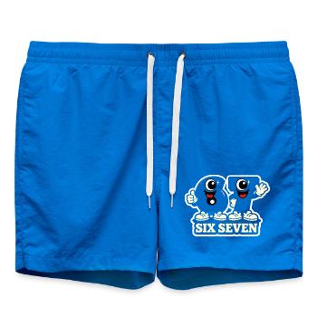 67 Six Seven Italian Meme - Badeshorts - Cobalt blue - Vorne