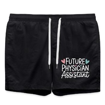 Future Physician Assistant - Swim Trunks - black - Front - AI Model Male 185 light (185cm)