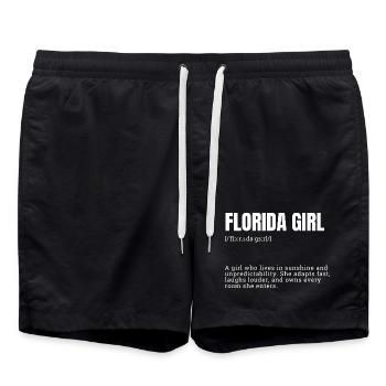 Florida Girl Sunshine Dynamics - Swim Trunks - black - Front - AI Model Male 185 light (185cm)