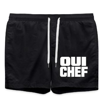 Qui Chef - Short de bain - noir - Devant - AI Model Male 185 light (185cm)
