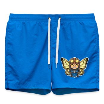 Papillon Aviateur Steampunk Armure Bleue - Short de bain - cobalt blue - Devant