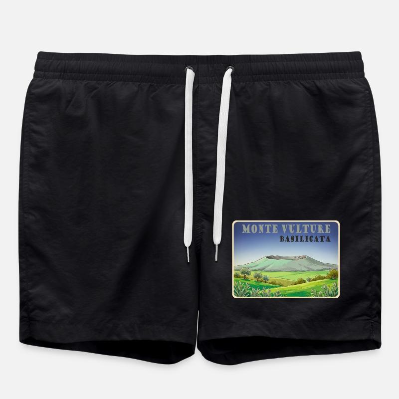 Monte Vulture - Swim Trunks - black