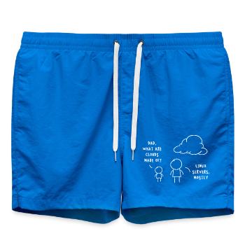 Linux Server Cloud Computing Lustiger Spruch - Badeshorts - Cobalt blue - Vorne