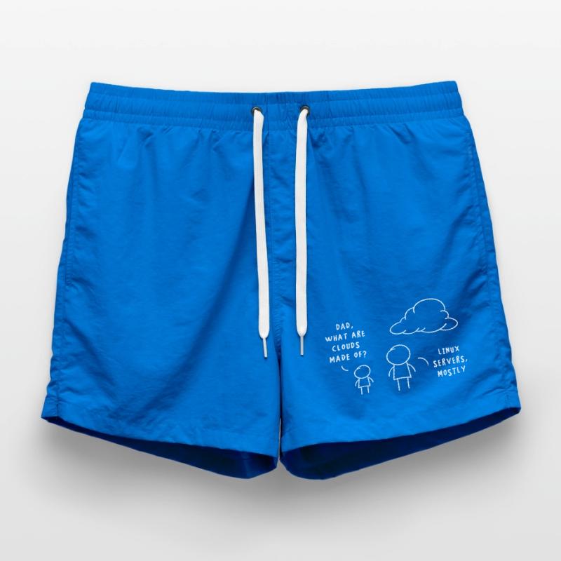 Linux Server Cloud Computing Lustiger Spruch Badeshorts