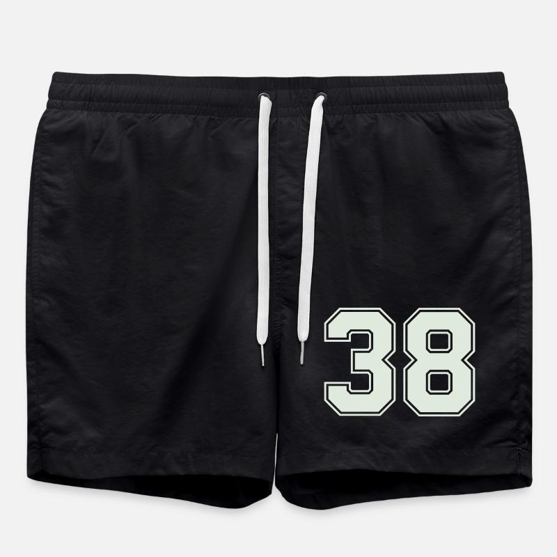 38- - Badeshorts - Schwarz