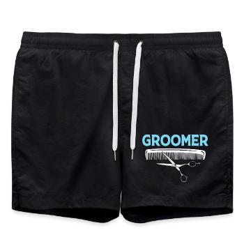 Toiletteur pour chiens - Short de bain - noir - Devant - AI Model Male 185 light (185cm)