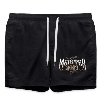 Champion 2027 - Short de bain - noir - Devant - AI Model Male 185 light (185cm)