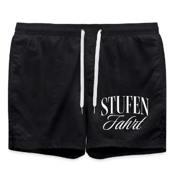 Stufenfahrt - Badeshorts - Schwarz - Vorne - AI Model Male 185 light (185cm)