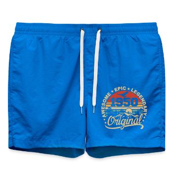 Original 1950er Jahre Geburtstagsgeschenk 1950er Jahre Retro 1950er Jahre - Badeshorts - Cobalt blue - Vorne