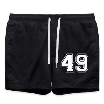 49 - Swim Trunks - black - Front - AI Model Male 185 light (185cm)
