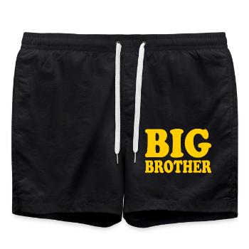 Big brother - Swim Trunks - black - Front - AI Model Male 185 light (185cm)