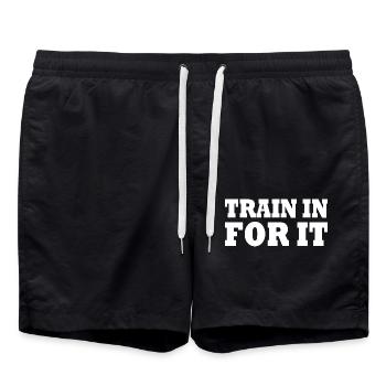 Train in for it - Short de bain - noir - Devant - AI Model Male 185 light (185cm)