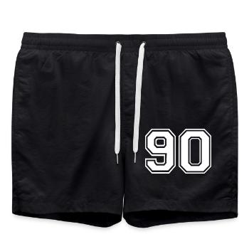 90 - Swim Trunks - black - Front - AI Model Male 185 light (185cm)