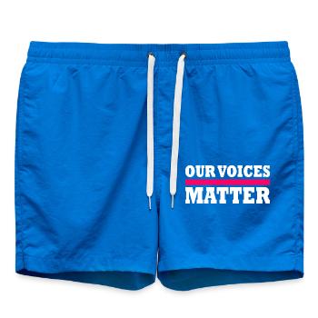 Our voices matter - Short de bain - cobalt blue - Devant