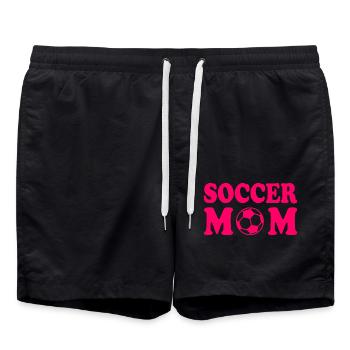 Soccer mom - Badeshorts - Schwarz - Vorne - AI Model Male 185 light (185cm)