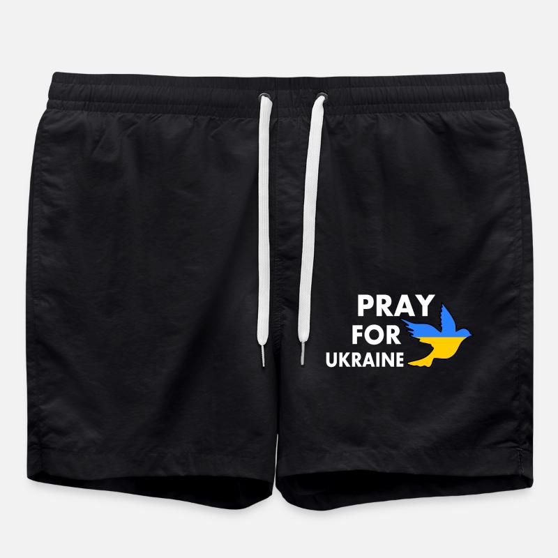 Pray for ukraine - Badeshorts - Schwarz