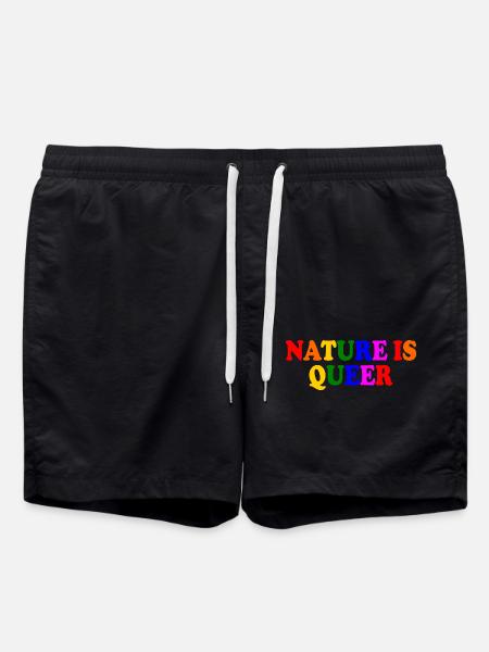 Nature is queer - Swim Trunks - black