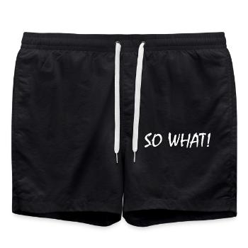 So what - Swim Trunks - black - Front - AI Model Male 185 light (185cm)