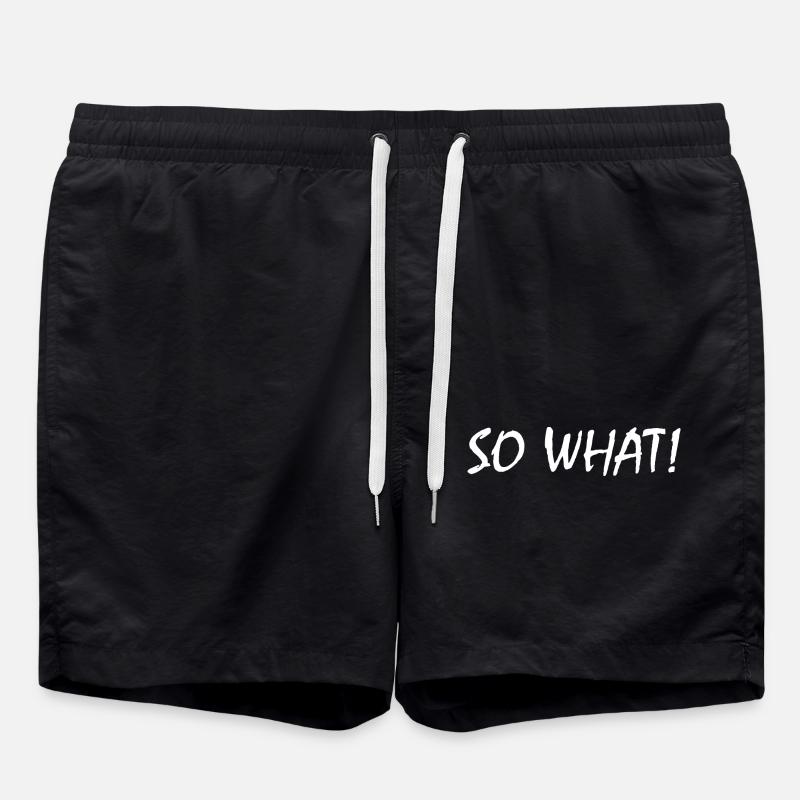 So what - Short de bain - noir