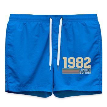 Born in 1982 Birthday - Gift 1982 Vintage 1982 - Swim Trunks - cobalt blue - Front