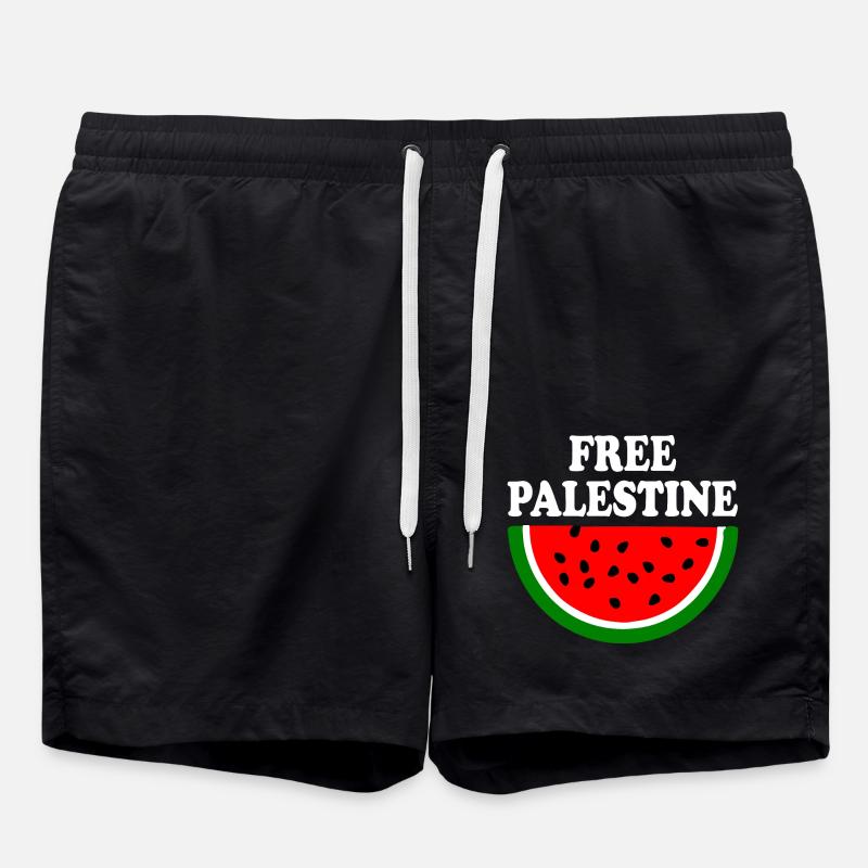 Free palestine - Short de bain - noir